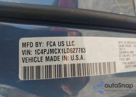 2020 Jeep Cherokee North Edition 4X4 из США, поврежденный, VIN 1C4PJMCX1LD627783